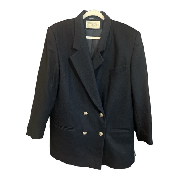 International Scene Made in Slovakia Vintage Wool Blend Blazer Sizer 12 - Picture 1 of 8